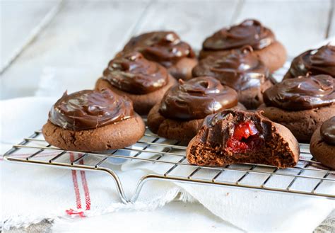 chocolate-covered-cherry-cookies-floating-kitchen image
