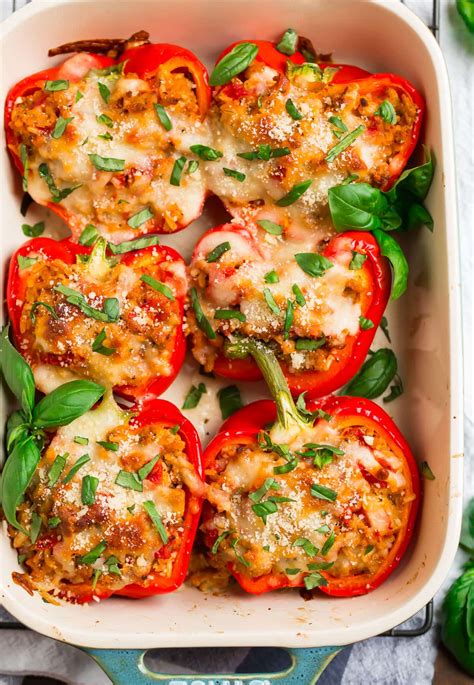italian-stuffed-peppers-easy-and-healthy-wellplatedcom image