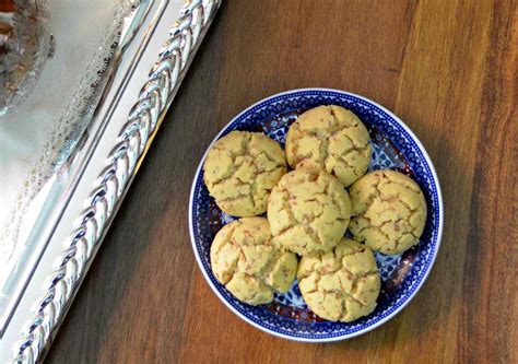 ghoriba-bahla-recipe-moroccan-shortbread-cookies image