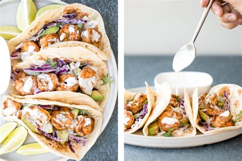 shrimp-tacos-with-lime-crema-slaw-ahead-of-thyme image