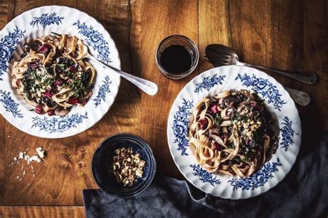 mushroom-swiss-chard-pasta-recipe-food-fanatic image