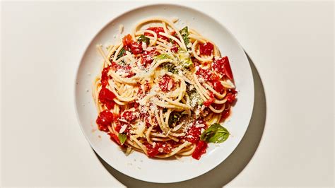 pasta-with-no-cook-tomato-sauce-recipe-bon-apptit image