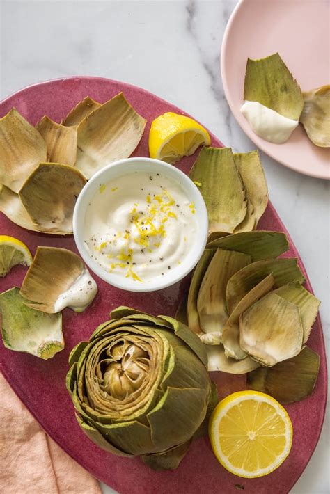 artichokes-with-lemon-yogurt-sauce-weelicious image