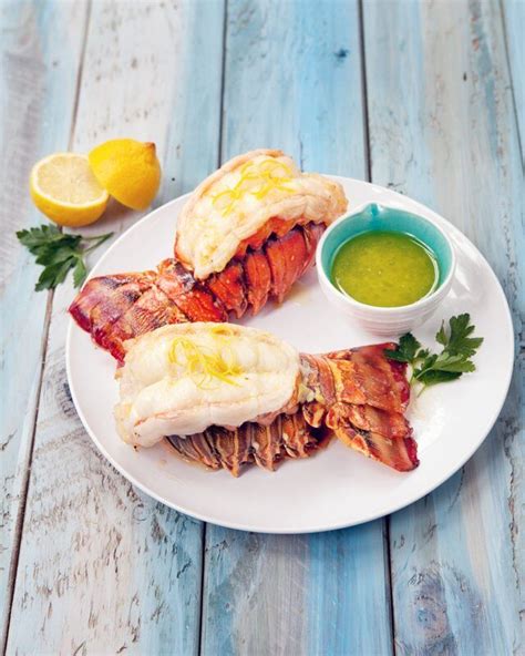 lobster-tails-with-lemon-garlic-butter-blue-jean-chef image