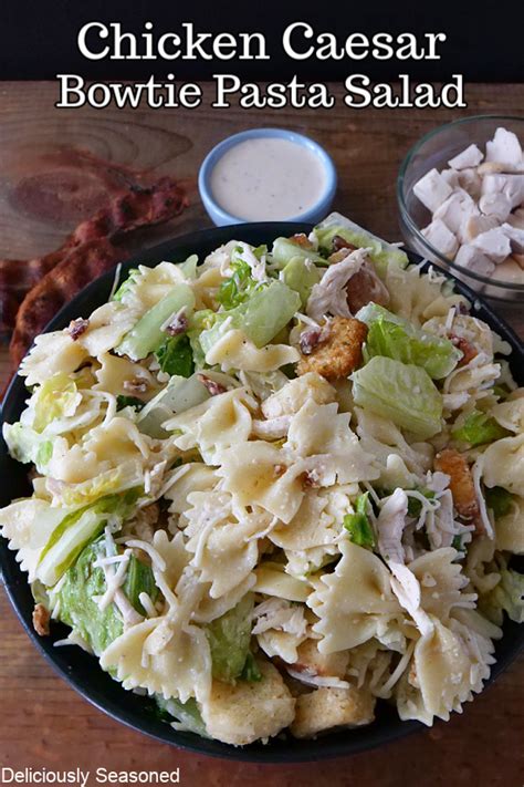 chicken-caesar-bowtie-pasta-salad-deliciously-seasoned image
