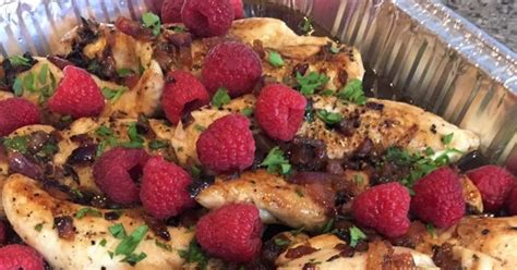 raspberry-balsamic-glazed-chicken-with-toasted-almonds image