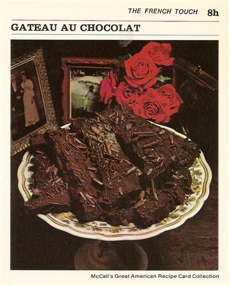 gateau-au-chocolat-vintage-recipe-cards image