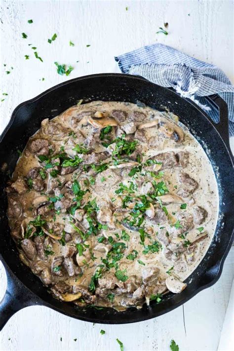 beef-tenderloin-tips-in-mushroom-gravy-pitchfork image