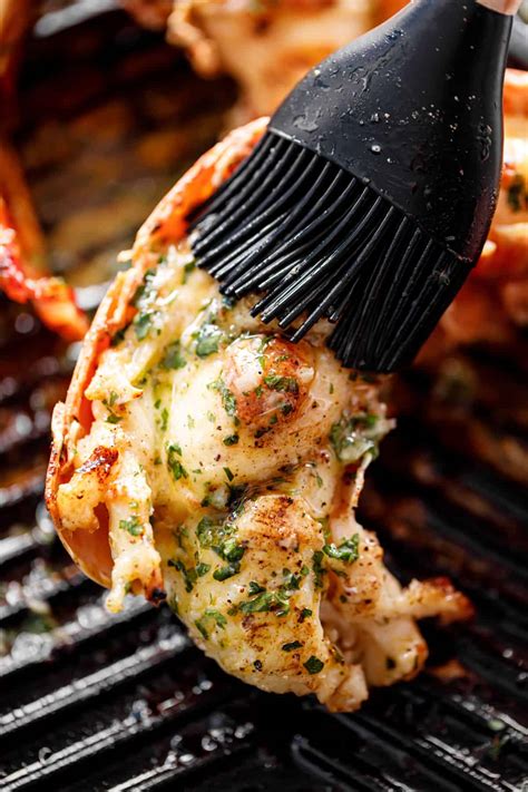easy-grilled-lobster-tails-with-garlic-butter-cafe image