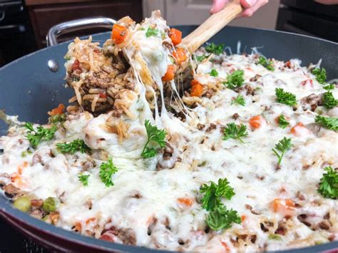 one-skillet-italian-ground-beef-rice-30-minute-meal image