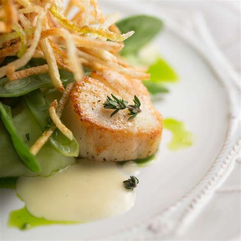 seared-sea-scallop-salad-with-honey-lime-dressing image