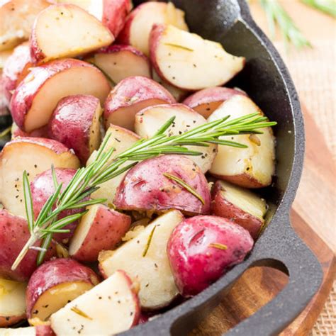 skillet-roasted-potatoes-with-rosemary-cooking-on image