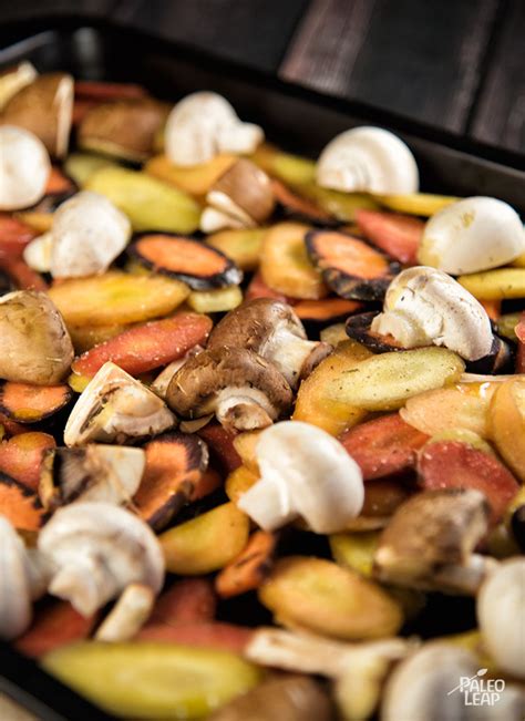 beef-cubes-with-roasted-carrots-and-mushrooms image
