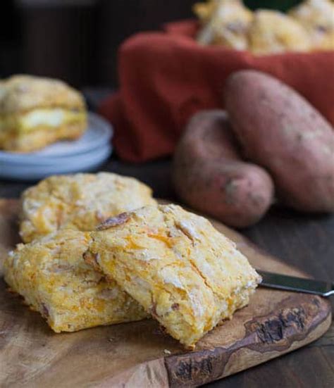sweet-potato-bacon-biscuits-with-cheddar-spicy image