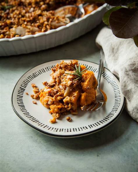 vegan-sweet-potato-casserole-with-apples-walnuts image