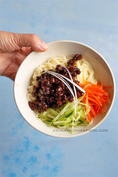 zha-jiang-mianminced-pork-noodles-china-sichuan image