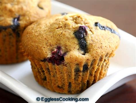 vegan-whole-wheat-blueberry-muffins image