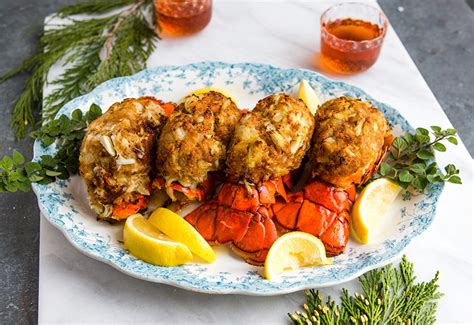 crab-stuffed-and-baked-lobster-tails-heinens-grocery image