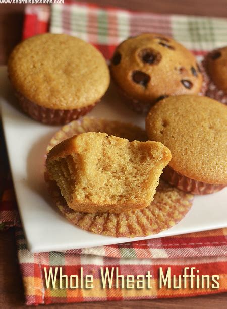 eggless-wheat-muffins-recipe-sharmis-passions image