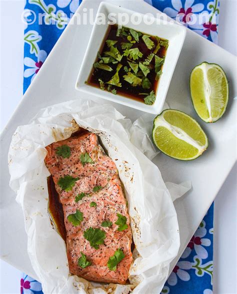 salmon-en-papillote-with-ginger-and-sesame-sauce image