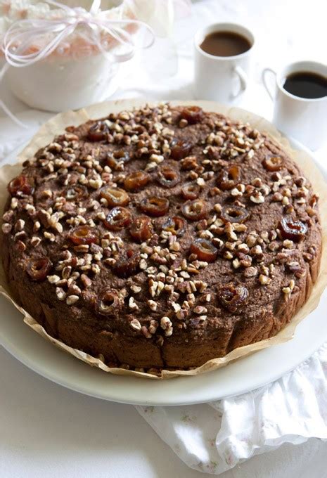 dark-chocolate-date-cake-with-pecans-gluten-free image