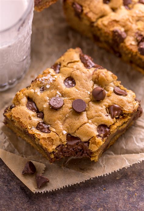 easy-chocolate-chip-cookie-bars-baker-by-nature image