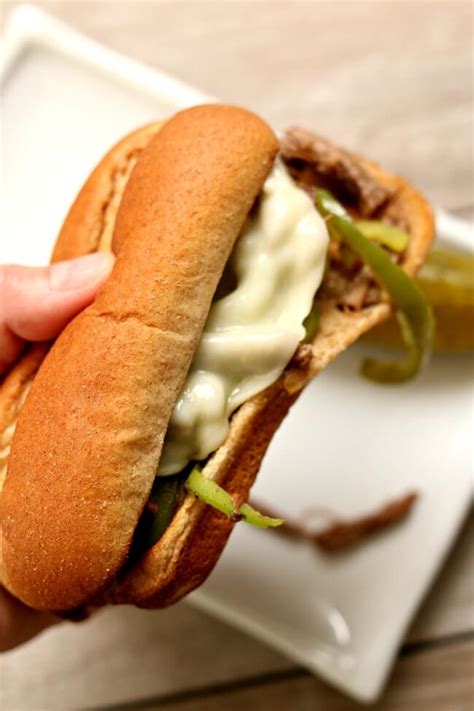 instant-potslow-cooker-philly-cheesesteak-sandwiches image