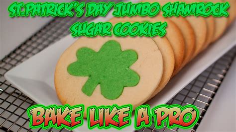 easy-jumbo-shamrock-sugar-cookies image