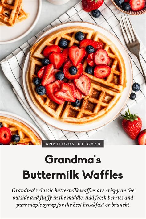 grandmas-buttermilk-waffles-ambitious-kitchen image