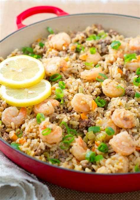 easy-dirty-rice-with-shrimp-delicious-meets-healthy image