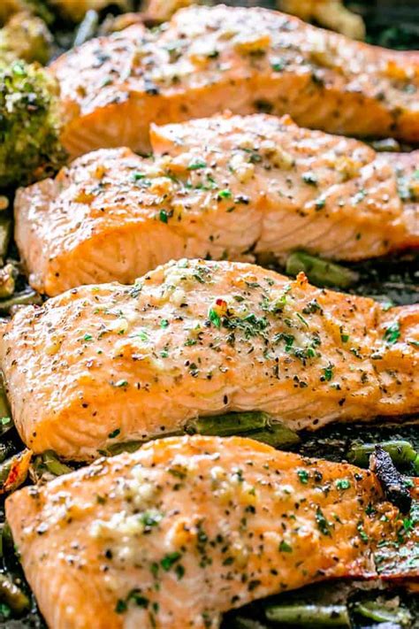 garlic-butter-baked-salmon-easy-oven-baked-salmon image
