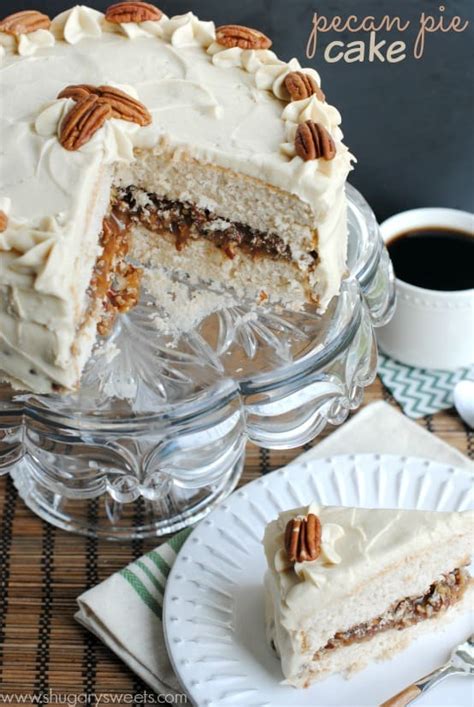 pecan-pie-cake-recipe-shugary-sweets image