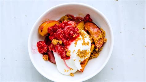 peach-parfait-with-salted-graham-cracker-crumble image