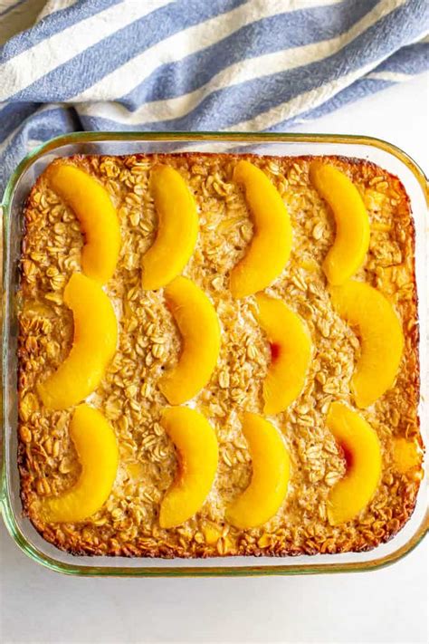 peach-baked-oatmeal-family-food-on-the-table image