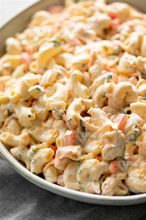 the-best-macaroni-salad-with-a-delicious image