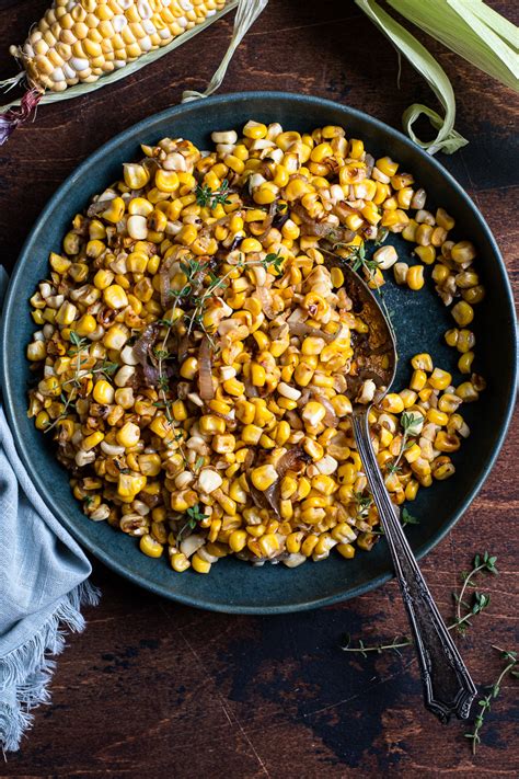 sauted-corn-with-caramelized-shallots-and-thyme image