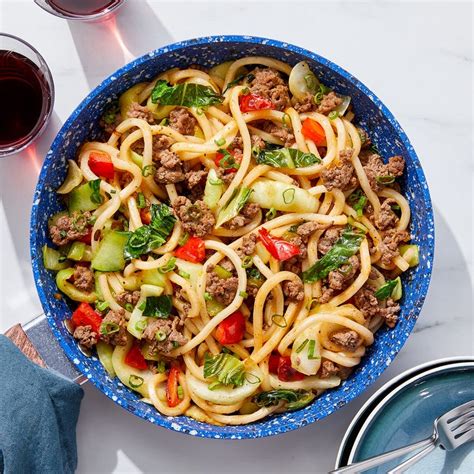 recipe-one-pan-beef-udon-noodle-stir-fry-with-bok image