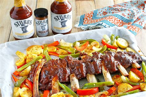 bbq-ribs-in-oven-with-veggies-southern-plate image