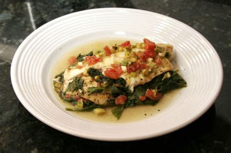 baked-creole-tilapia-and-fresh-spinach-recipe-the image