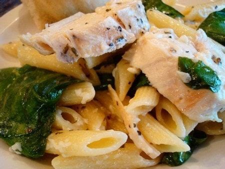 garlic-chicken-pasta-with-spinach-mels-kitchen-cafe image