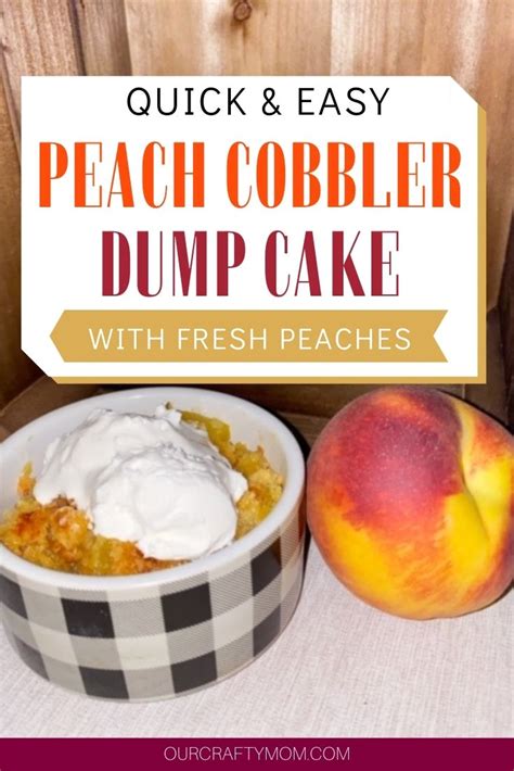 yummy-peach-cobbler-dump-cake-with-fresh-peaches image