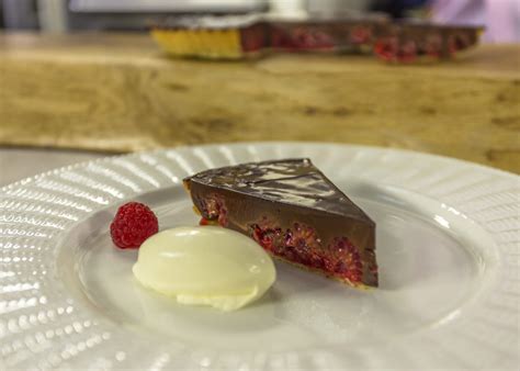 chocolate-and-raspberry-tart-james-martin-chef image