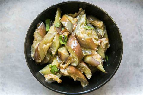 stir-fried-japanese-eggplant-with-ginger-and-miso-recipe-simply image