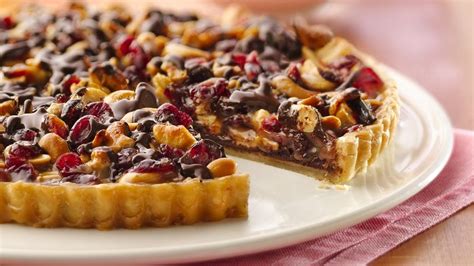 chocolate-cashew-cranberry-tart-recipe-pillsburycom image