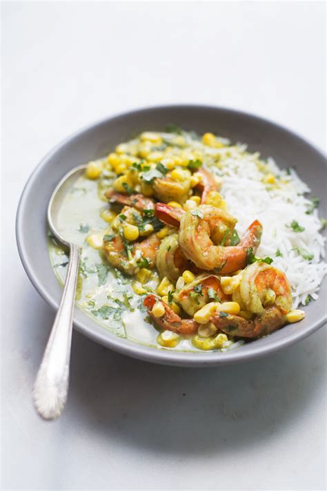 creamy-coconut-curry-with-shrimp-and-corn-little-spice image