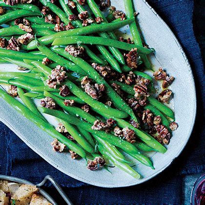 sauted-green-beans-with-spice-glazed-pecans image