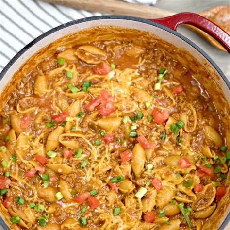 one-pot-cheesy-taco-pasta-recipe-eating-on-a-dime image