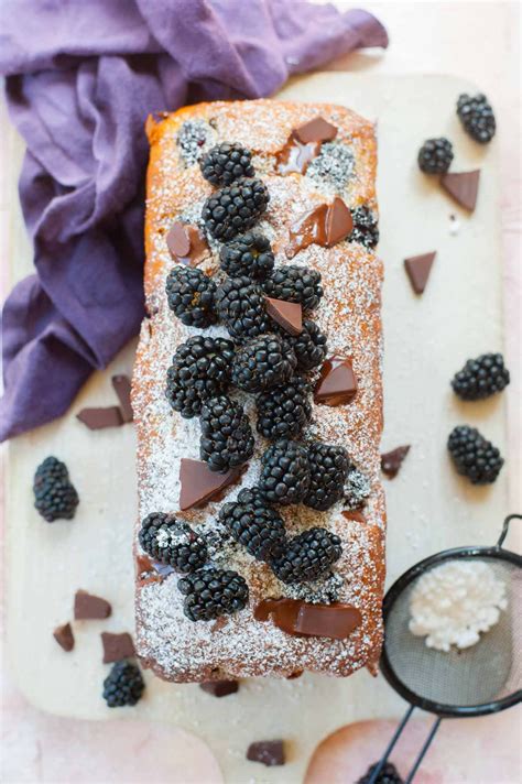 blackberry-banana-bread-with-chocolate-everyday-delicious image