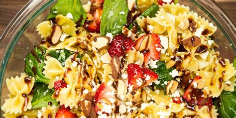best-strawberry-balsamic-pasta-salad-delish image