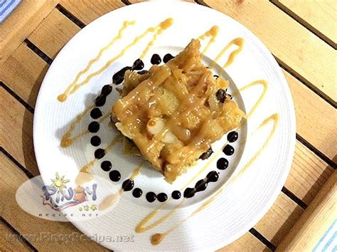 caramel-bread-pudding-recipe-with-almonds image